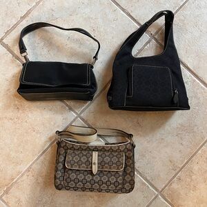 vintage y2k new Nine West brand purses.Shoulder purses small that sits under arm